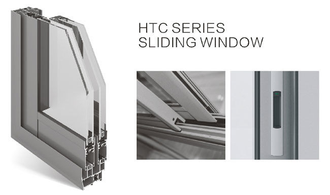 σχέδιο παραθύρων ολίσθησης αλουμινίου, γλιστρώντας παράθυρο γυαλιού γραφείων, συρόμενη πόρτα παραθύρων αλουμινίου